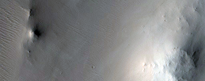 Crater in Arabia Terra

