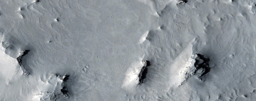 Layers in Crater in Northeast Meridiani Planum
