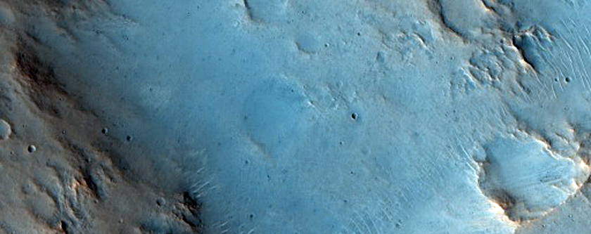 Crater Ejecta Near Ares Vallis
