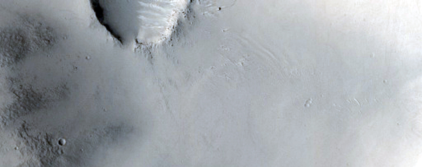 Conical Crater North of Isidis Planitia