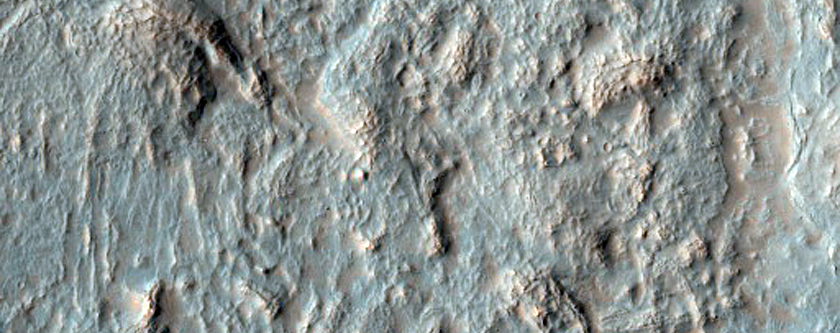 Monitor Slope Features in Crater in Noachis Terra

