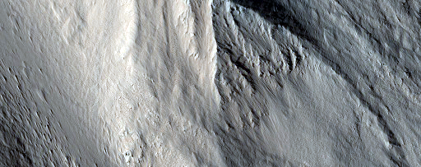 Alcove in Olympus Mons Basal Scarp

