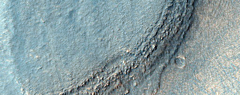 Layers in Mesa in Hellas Planitia
