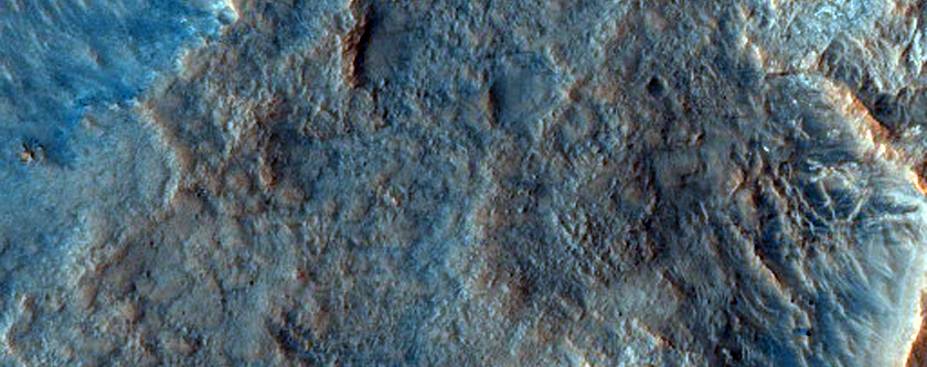 Flow Ejecta from Crater in East Hellas Planitia
