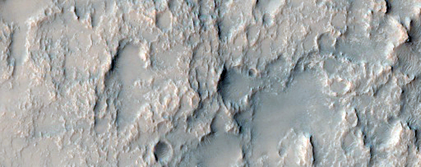 Thermally Distinct Deposit on Crater Floor
