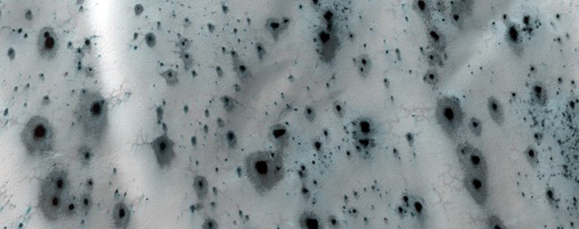 Dunes with Fans in Charlier Crater
