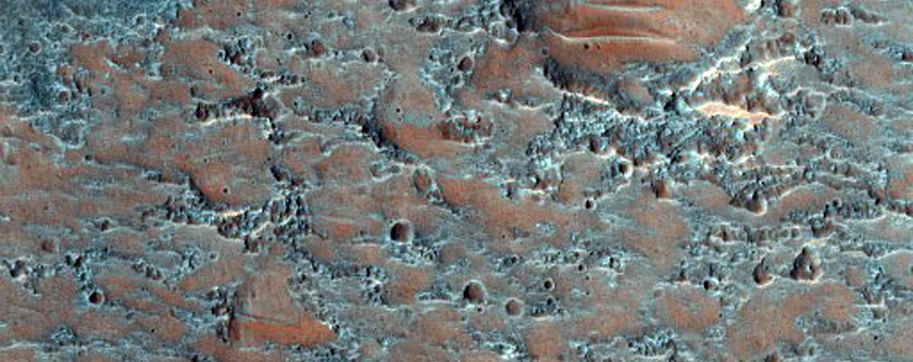 Landforms Northeast of Kamativi Crater
