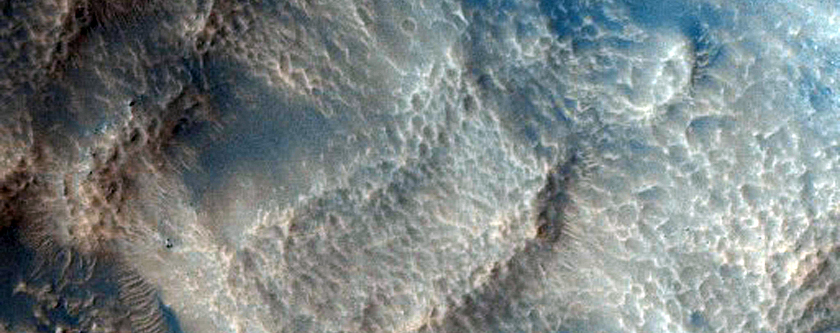 Crater in Hellas Planitia with Central Uplift

