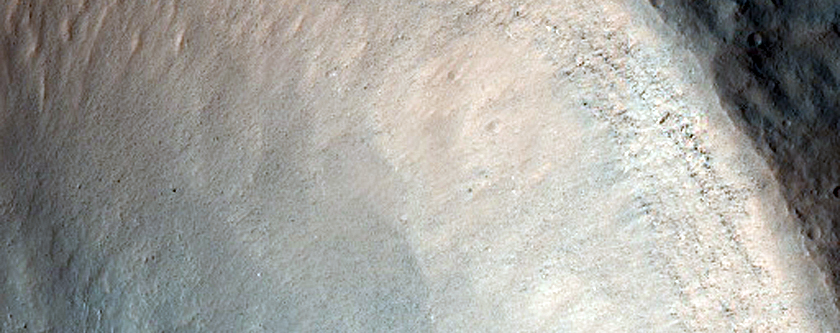 Monitor Crater Slope in Solis Planum
