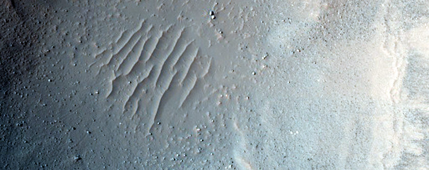 Crater in Icaria Planum
