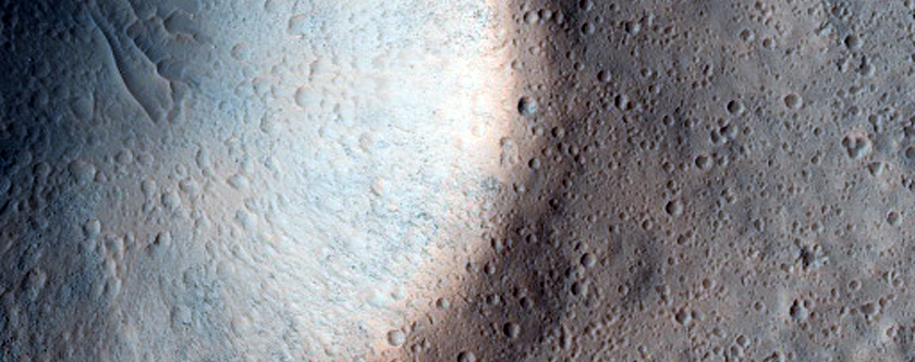 Infrared-Distinct Crater
