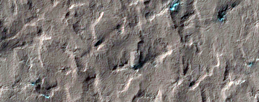 Spider on Edge of South Polar Layered Deposits
