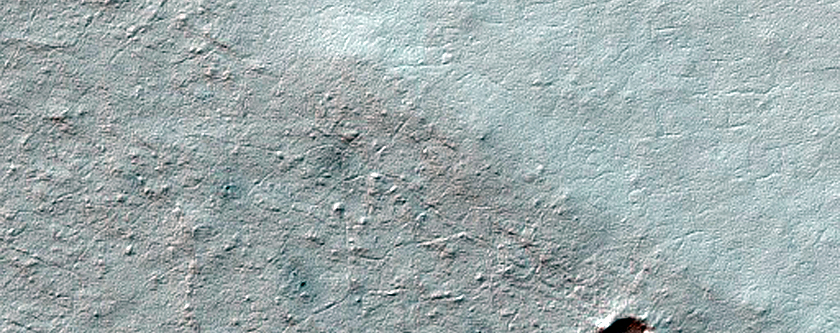 Branching Ridges in Dorsa Argentea
