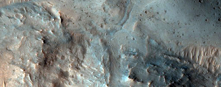 Thin Landslide in Ius Chasma
