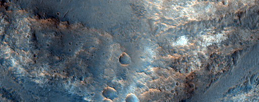 Ridges at Margins of Chaos Terrain South of Aram Chaos
