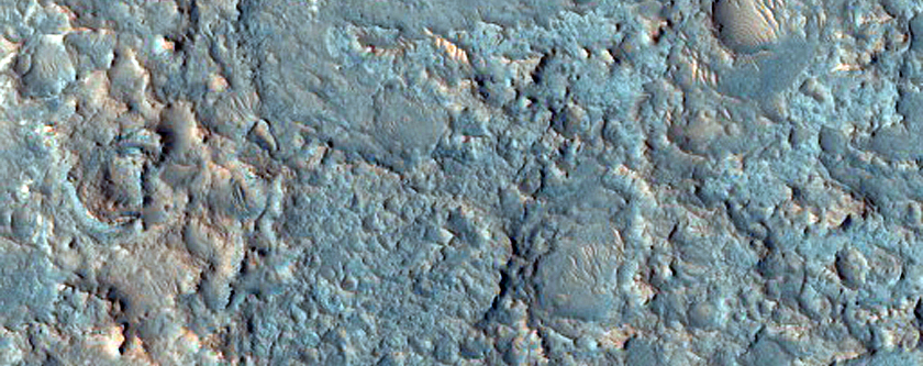 Light-Toned Deposits within Crater

