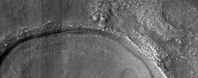 Layers in Depression Northwest of Hellas Planitia
