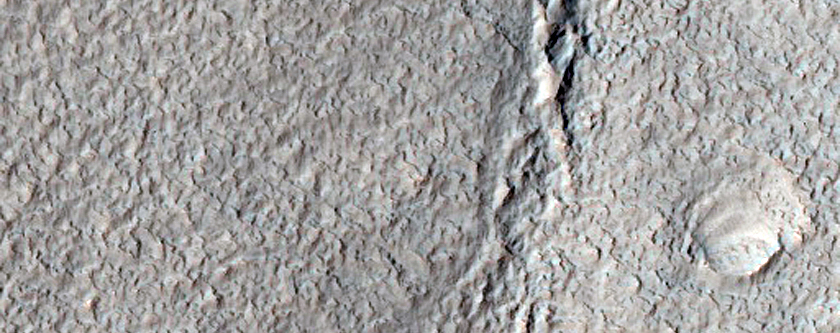 Small Valley within Larger Valley in Terra Sirenum