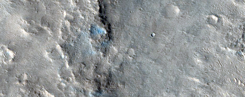 Degraded Crater Rim in Terra Cimmeria
