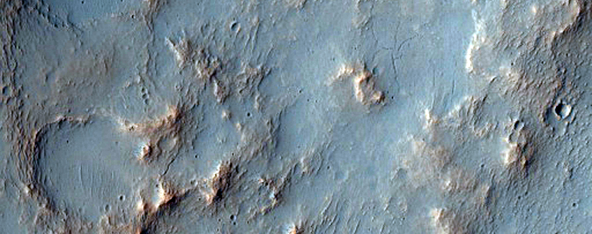 Rock Outcrop on Crater Floor