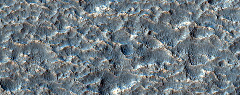 Gully on Wall of Cruls Crater