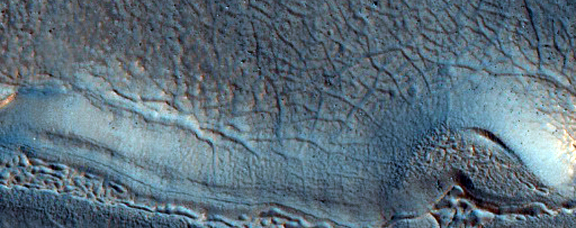 Ribbed Upper Plains in Deuteronilus Mensae
