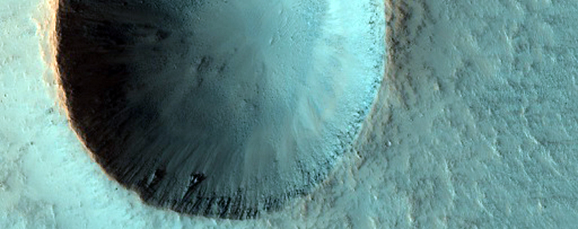 Monitor Crater Slopes Near Meroe Patera