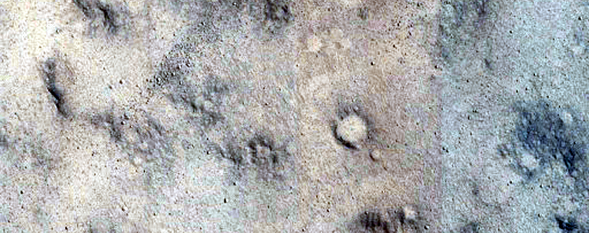 Two Fresh Craters in Isidis Planitia