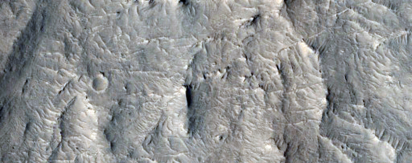 Ridges South of Aeolis Mensae