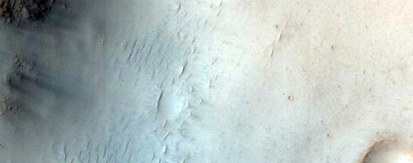Lobes and Low-Lying Bakhuysen Crater Ejecta Deposits