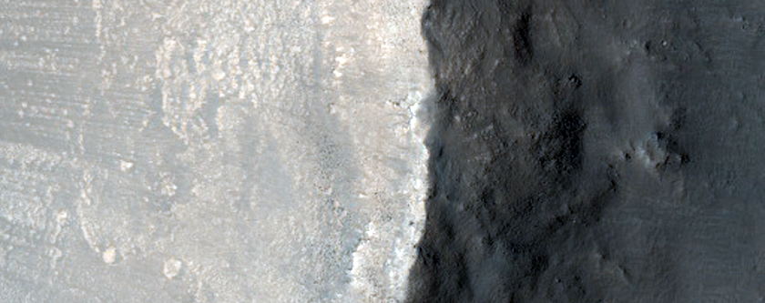 Crater Rim Near Claritas Fossae