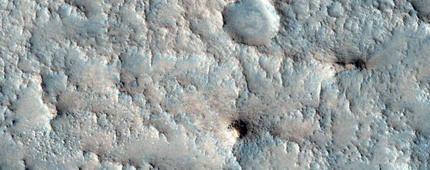 Diverse Bedrock Layers on Antoniadi Crater Basin Floor