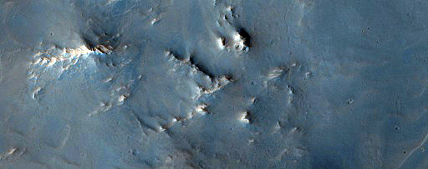 Channels in South Rim of Baldet Crater