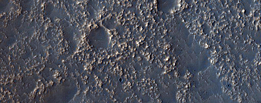Terrain Near Le Verrier Crater