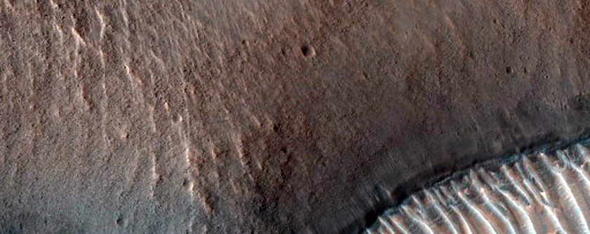 Trough in Thaumasia Region
