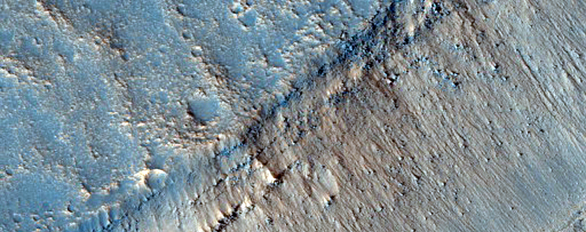 Layers in Mesa South of Cydonia Colles