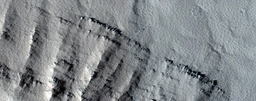 Pits Near Tithonium Chasma