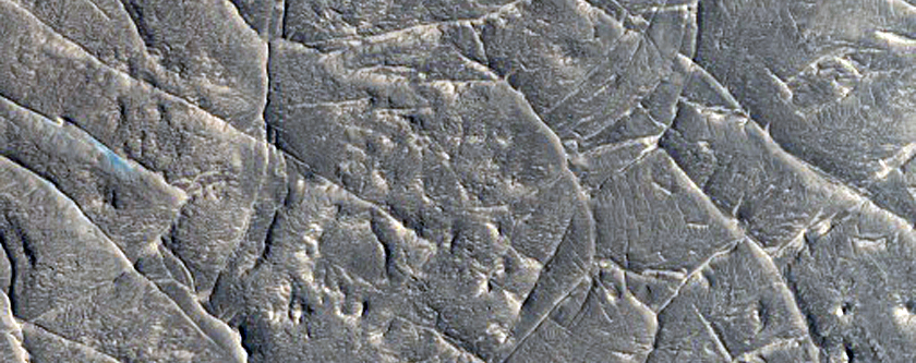 Tangle of Ridges in Nepenthes Mensae Region