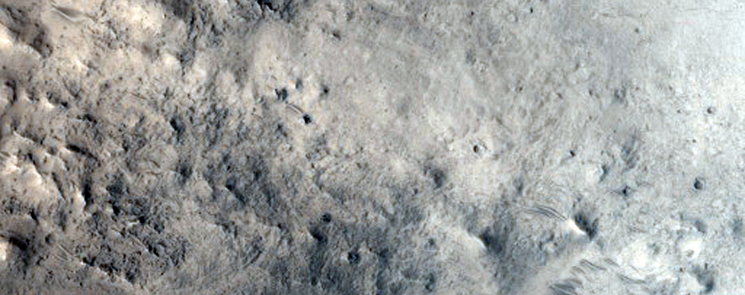 Central Hills of Impact Crater