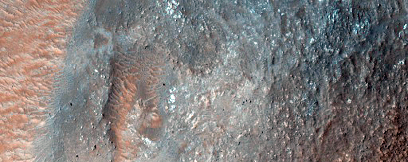 Fans and Dunes in Baltisk Crater