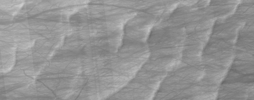 Ridged Surface in South Hellas Planitia
