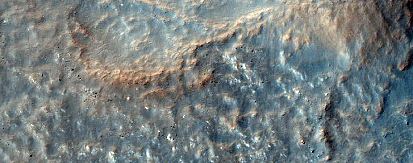 Monitor Gullies in Smaller Crater on Floor of Copernicus Crater