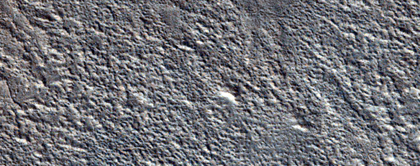 Pedestal Crater in Northern Mid-Latitudes