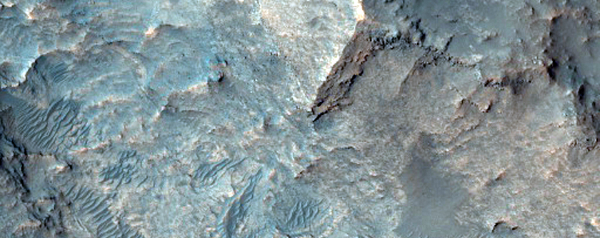 Layers in Depression North of Hellas Planitia