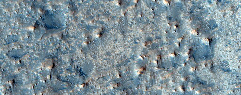Craters in Libya Montes
