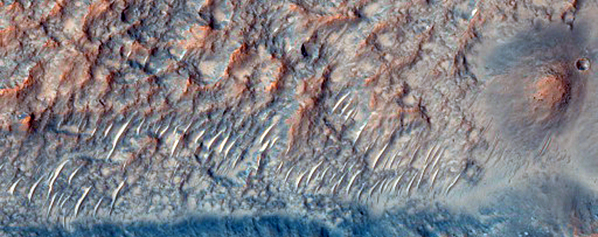 Colorful Mounds and Bedrock in Terra Sirenum
