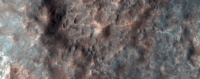 Impact Crater with Central Peak
