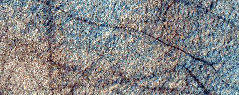 Possible Olivine-Rich Deposit in Crater in Terra Sirenum
