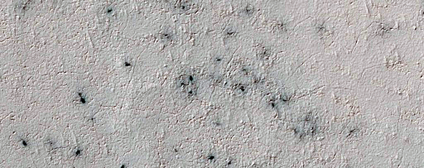 Spider Terrain Not on South Polar Layered Deposit
