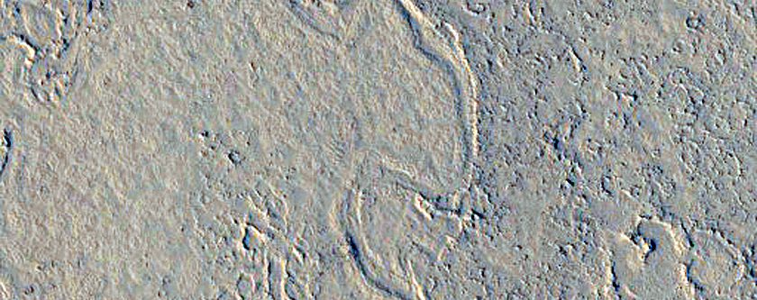 Uplifted Terrain in Southern Elysium Planitia
